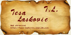 Teša Lasković vizit kartica